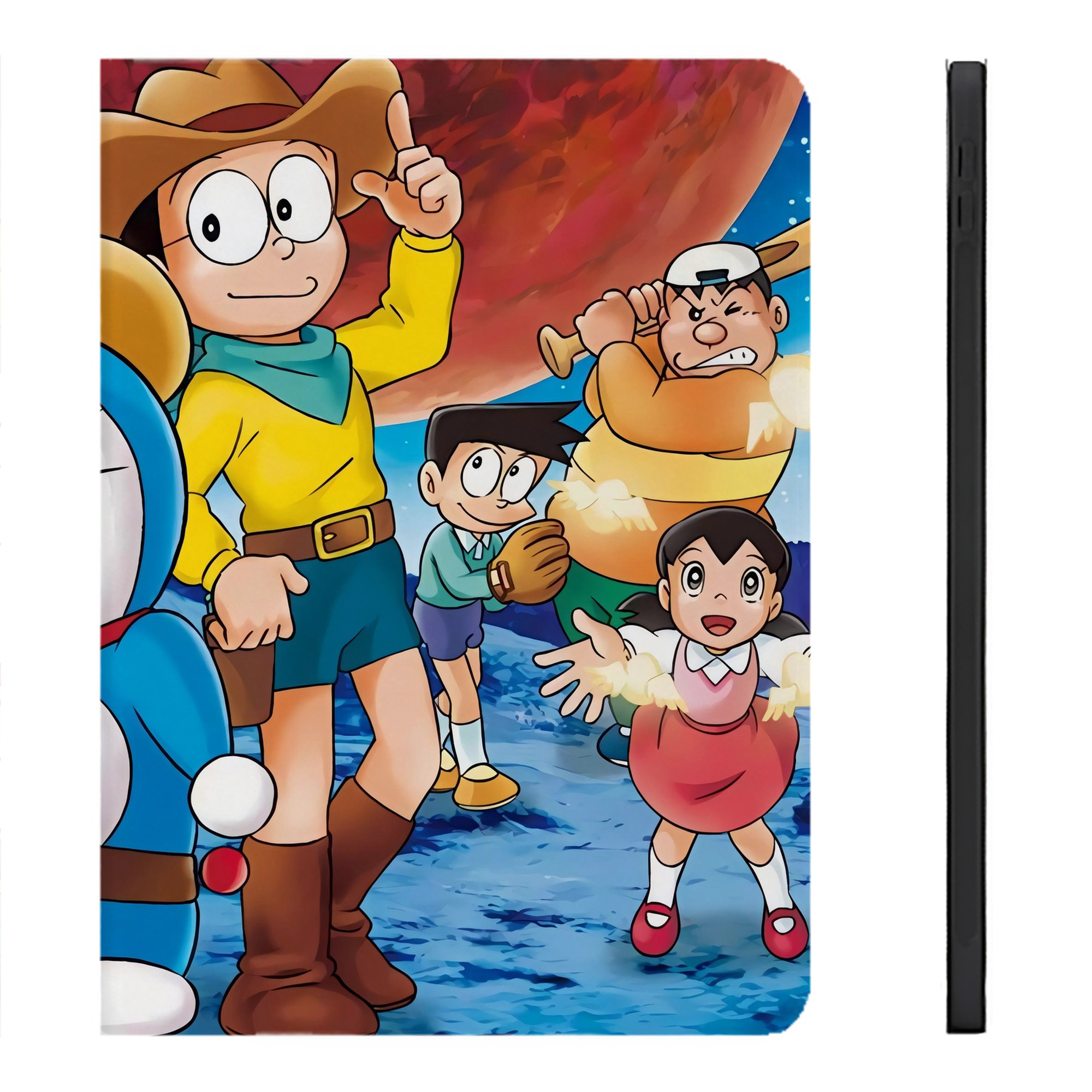 （画像用） ドラえもん Doraemon IPadケース ペンホルダー付き ブックスタイルデザイン